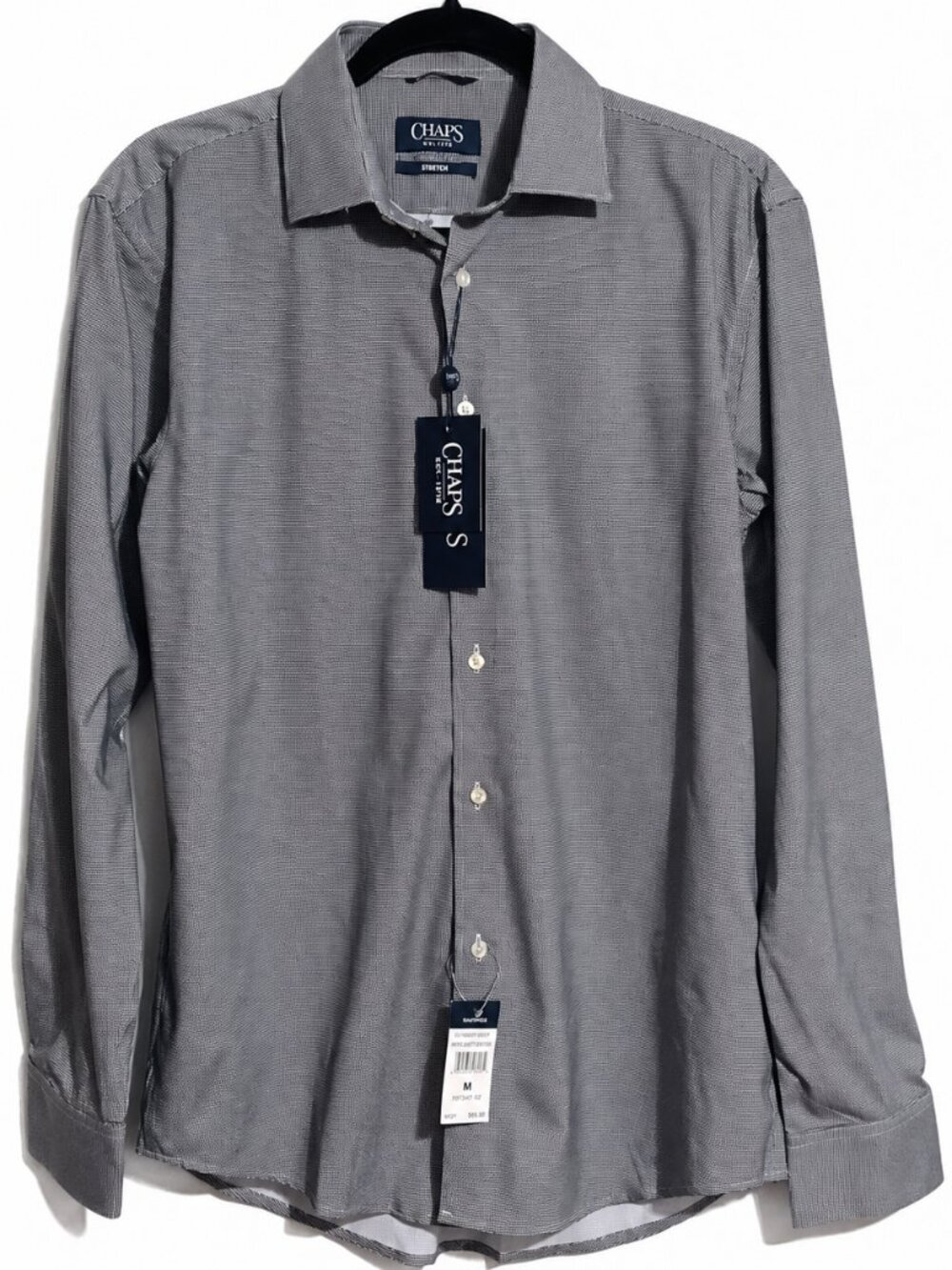 Medium mens dress shirt, 15/15.5, Long sleeve "Slim Fit, Stretch" workwear